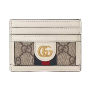 Gucci Ophidia GG Card Case White Beige