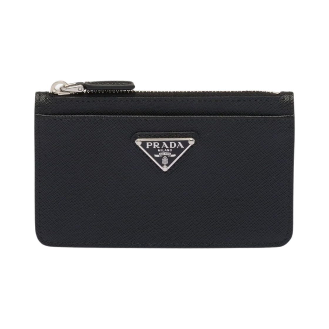 2MC084-QHH-F0002 Prada Saffiano Leather Card Holder Black