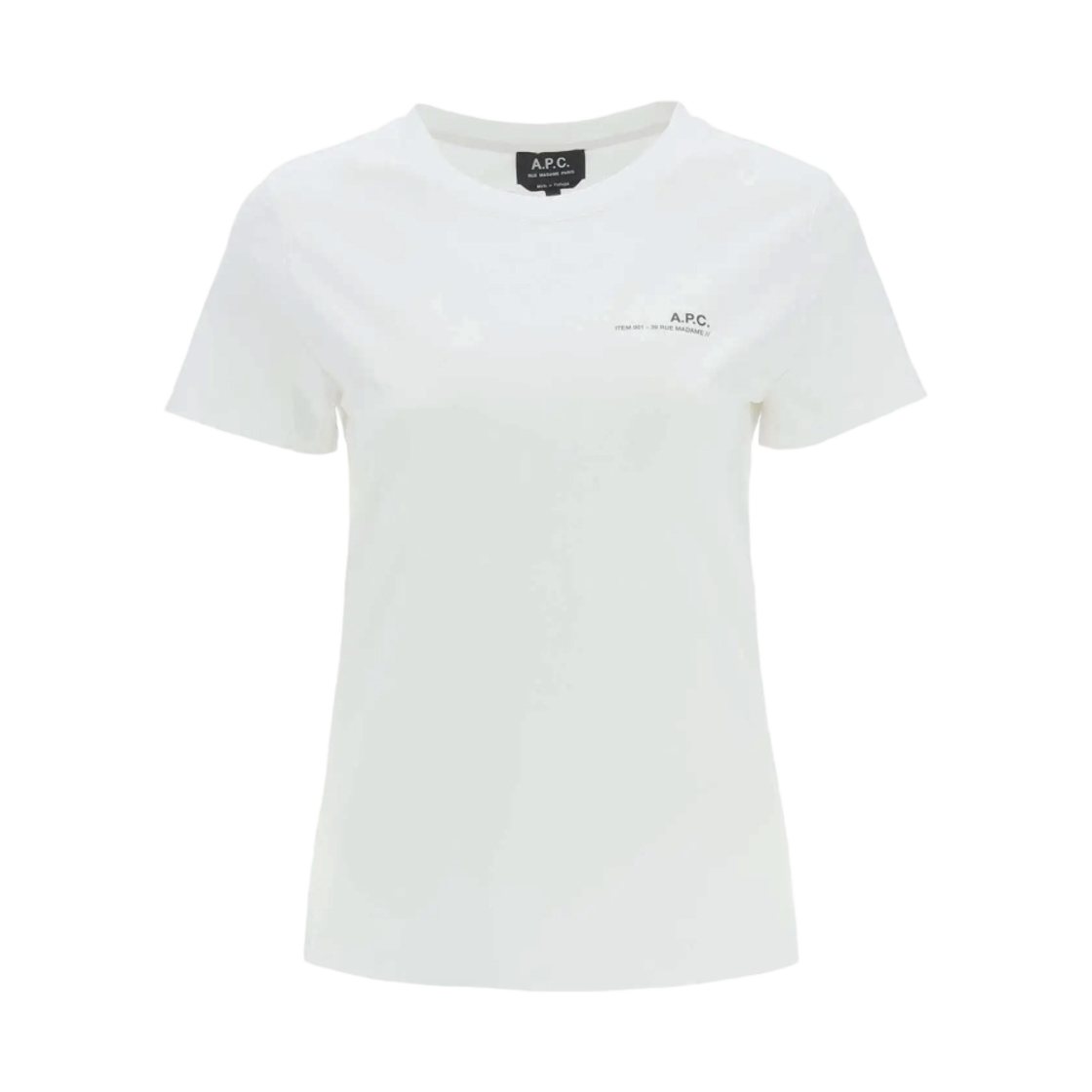 (W) 아페쎄 아이템 티셔츠 화이트((W) A.P.C. Item T-Shirt White)