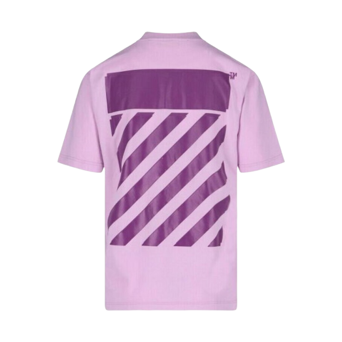 오프화이트 다이애그 레귤러 티셔츠 라일락 푸시아(Off-White Diag Regular T-Shirt Lilac Fuchsia) - 1