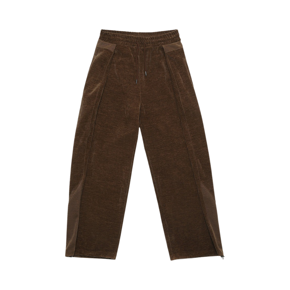 알렌느 벨루어 폴딩 스웨트팬츠 브라운