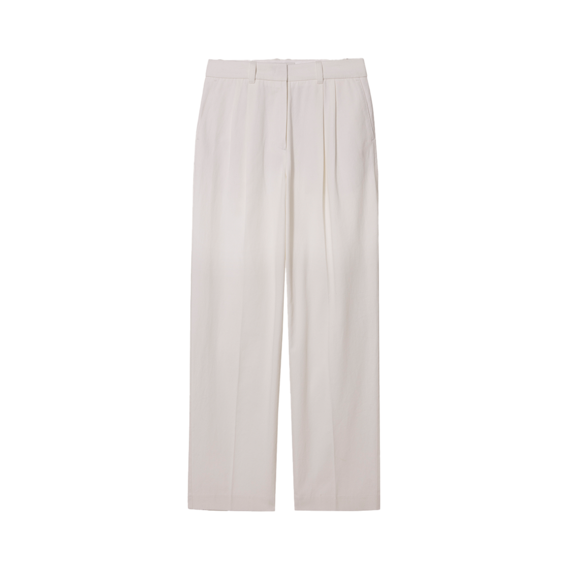 UDPA5A213IV Dunst Double Pleated Chino Slacks Ivory