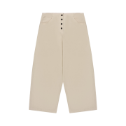 FLETTA Curved Cotton Pants Cream