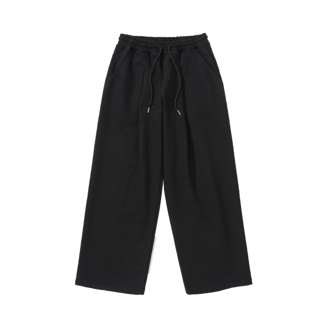 랩트웰브 원턱 스트링 와이드 팬츠 블랙(LAB TWELVE One Tuck String Wide Pants Black)