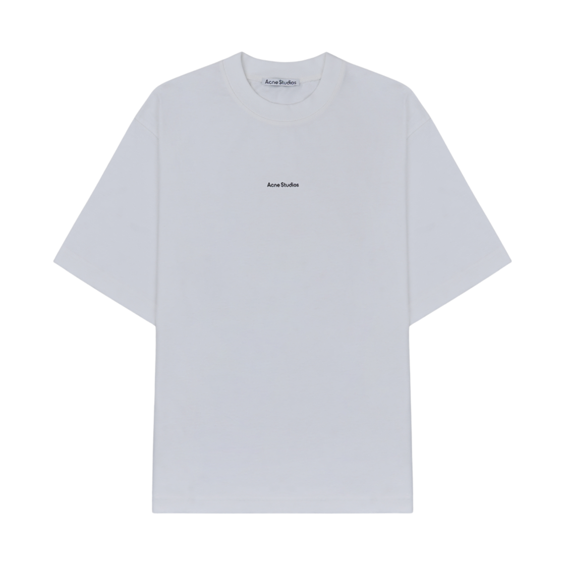 아크네 스튜디오 로고 티셔츠 옵틱 화이트(Acne Studios Logo T-Shirt Optic White)