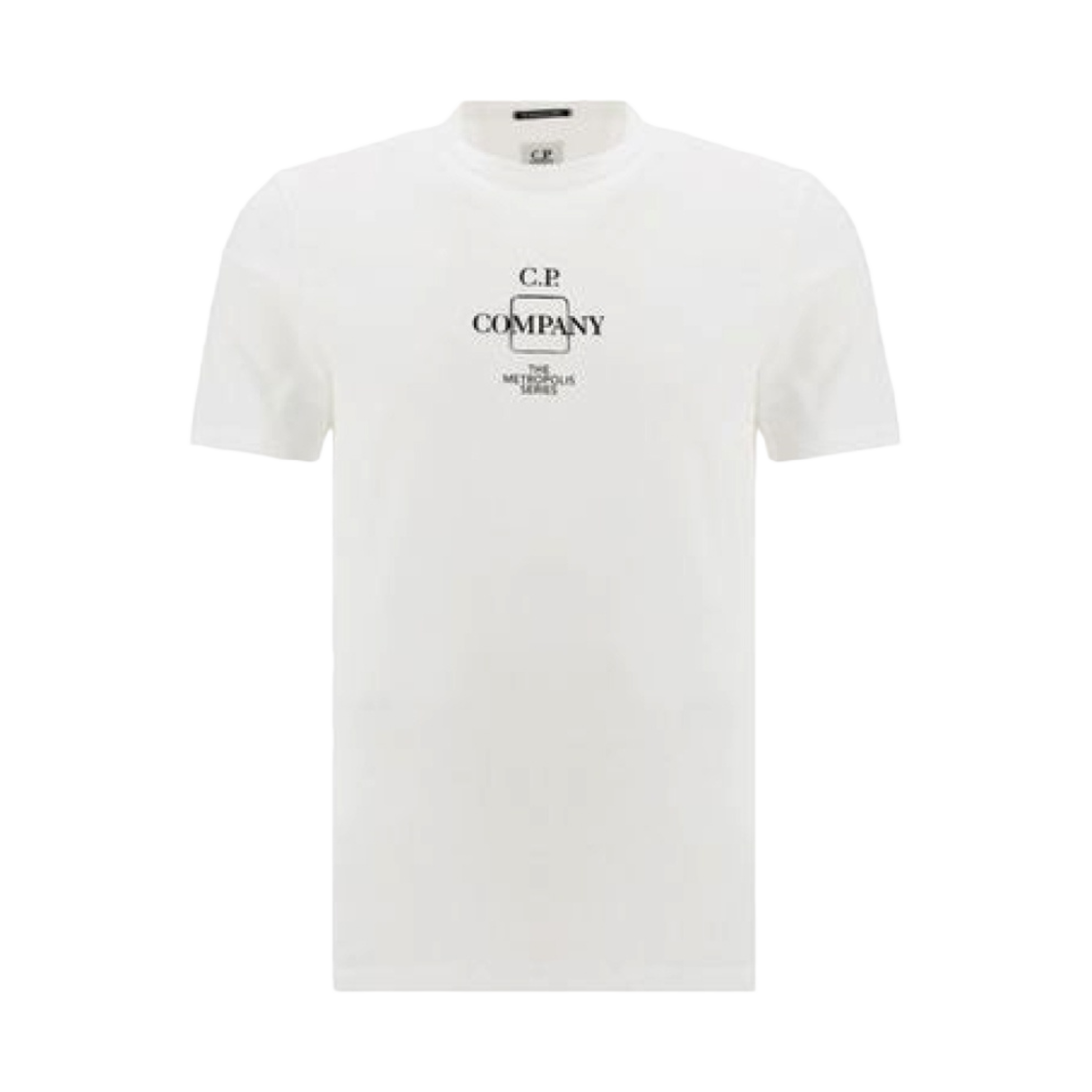 C.P. 컴퍼니 메트로폴리스 시리즈 30/1 저지 티셔츠 거즈 화이트 - 22SS(C.P. Company Metropolis Series 30/1 Jersey T-Shirt Gauze White - 22SS) - 1