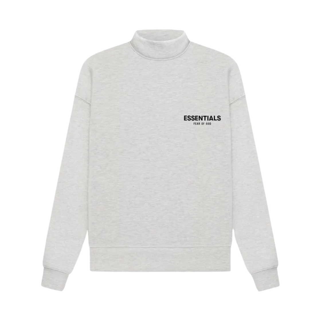 에센셜 더 코어 컬렉션 모크넥 스웨트셔츠 라이트 오트밀(Essentials The Core Collection Mockneck Sweatshirt Light Oatmeal) - 1