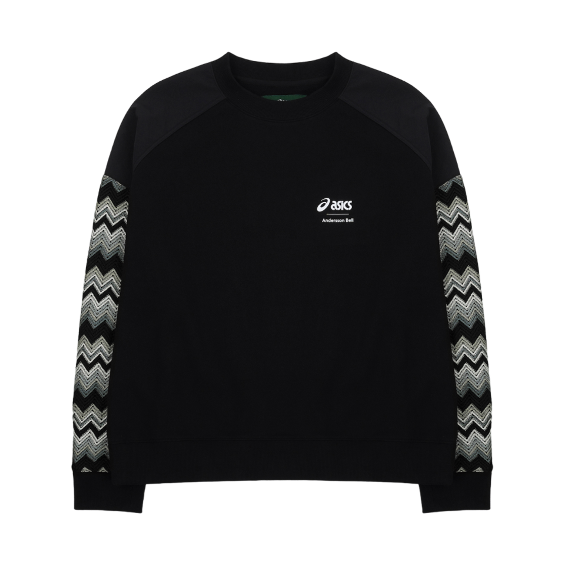 앤더슨벨 x 아식스 콘트라스트 스웨트셔츠 블랙(Andersson Bell x Asics Contrast Sweatshirt Black)