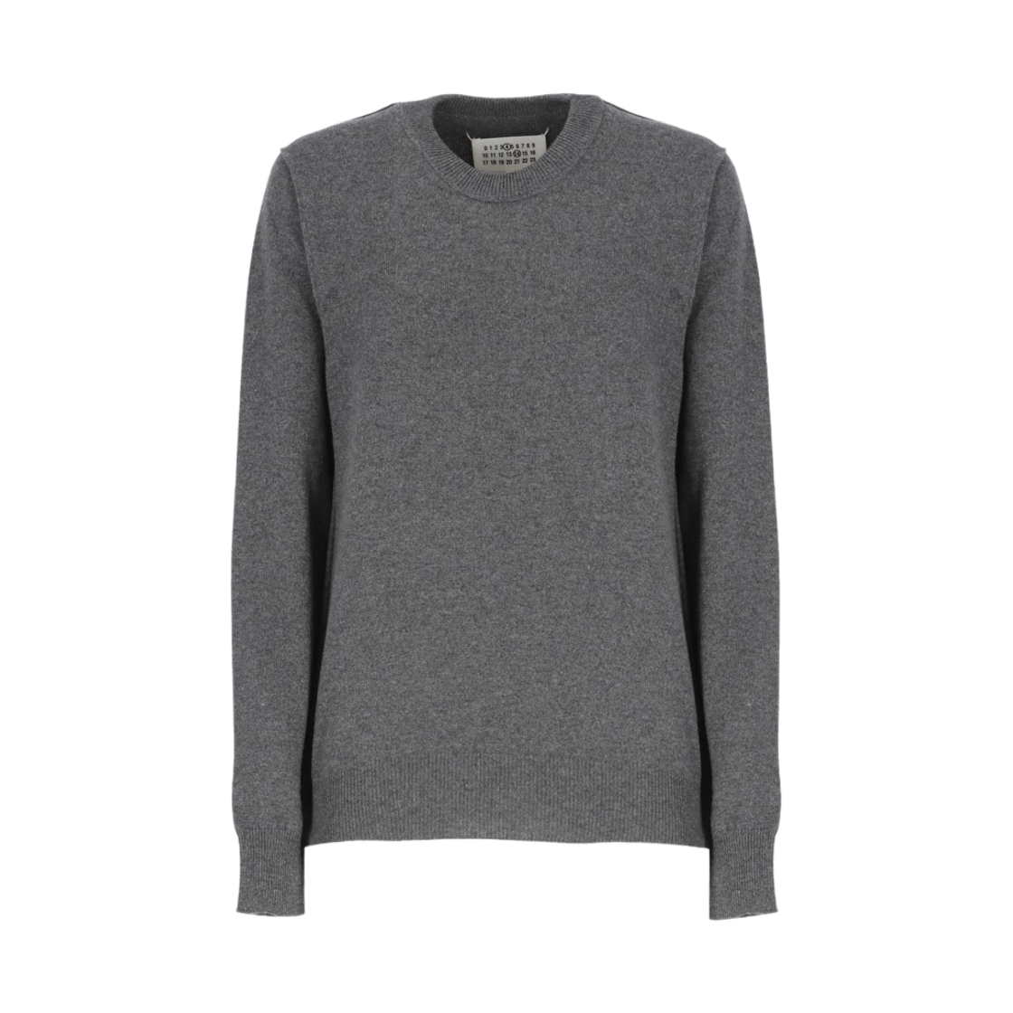 (W) 메종 마르지엘라 에코 캐시미어 스웨터 그레이((W) Maison Margiela Eco Cashmere Sweater Grey) - 1