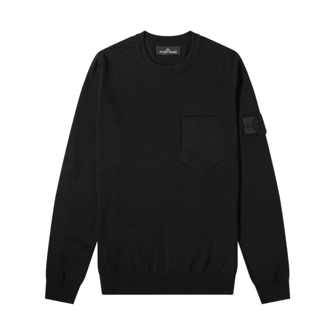 7319505A4-V0029 Stone Island Shadow Project 505A4 Catch Pocket Wool Silk Knit Black - 20FW