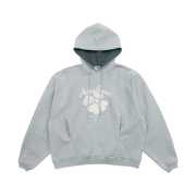Ader Error Tever Logo Hoodie Gray