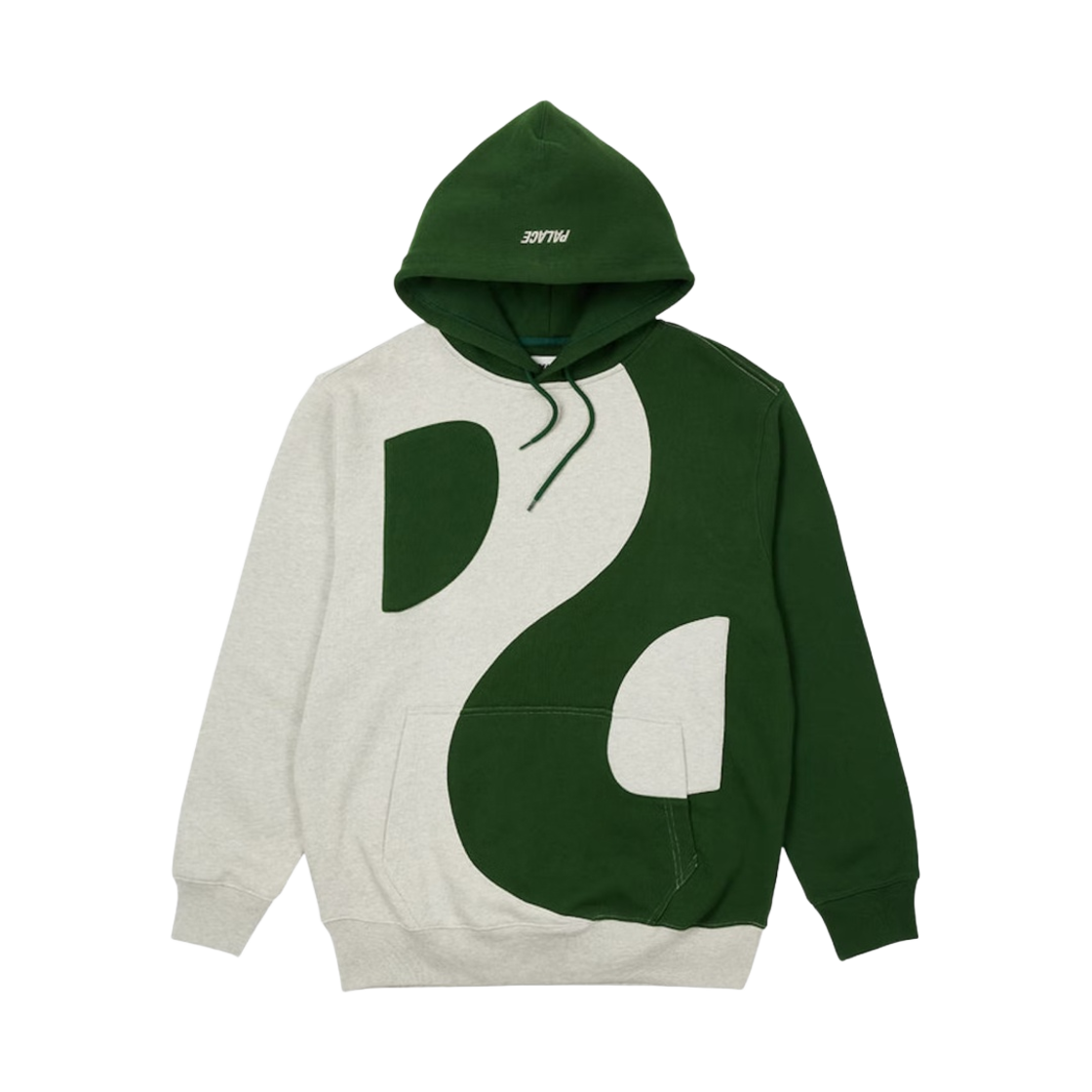팔라스 음양 후드 그레이 말 그린 - 22SS(Palace Yin Yang Hood Grey Marl Green - 22SS) - 1