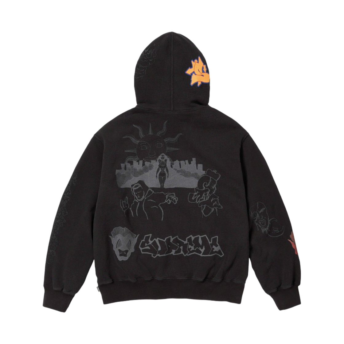 슈프림 선라이즈 후드 스웨트셔츠 블랙 - 23FW(Supreme Sunrise Hooded Sweatshirt Black - 23FW) - 2