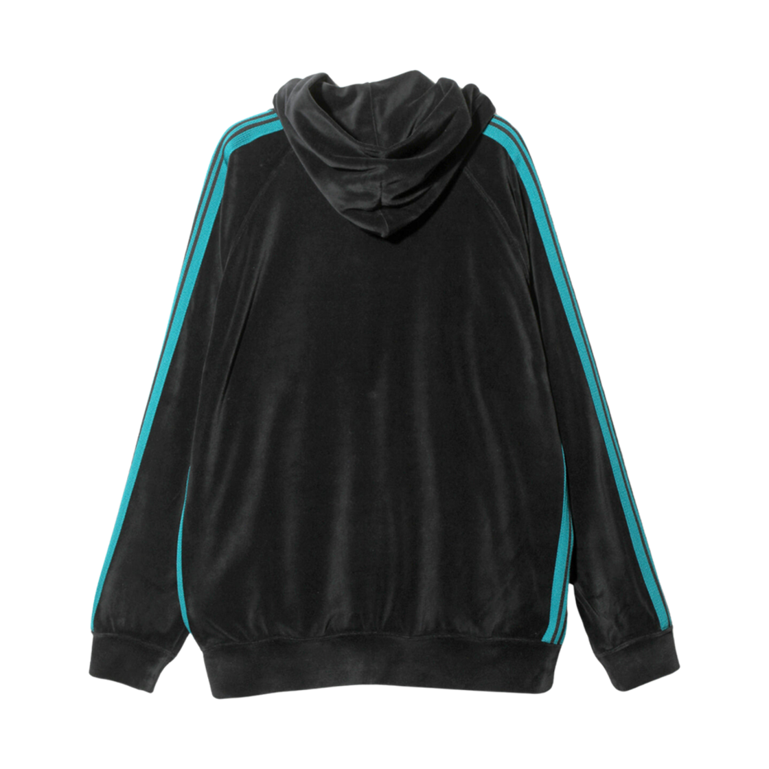 니들스 트랙 후드 C/PE 벨루어 블랙(Needles Track Hoodie C/PE Velour Black) - 2