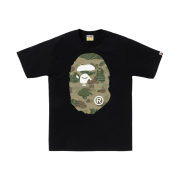 Bape Layered Line Camo Big Ape T-Shirt #1 Black