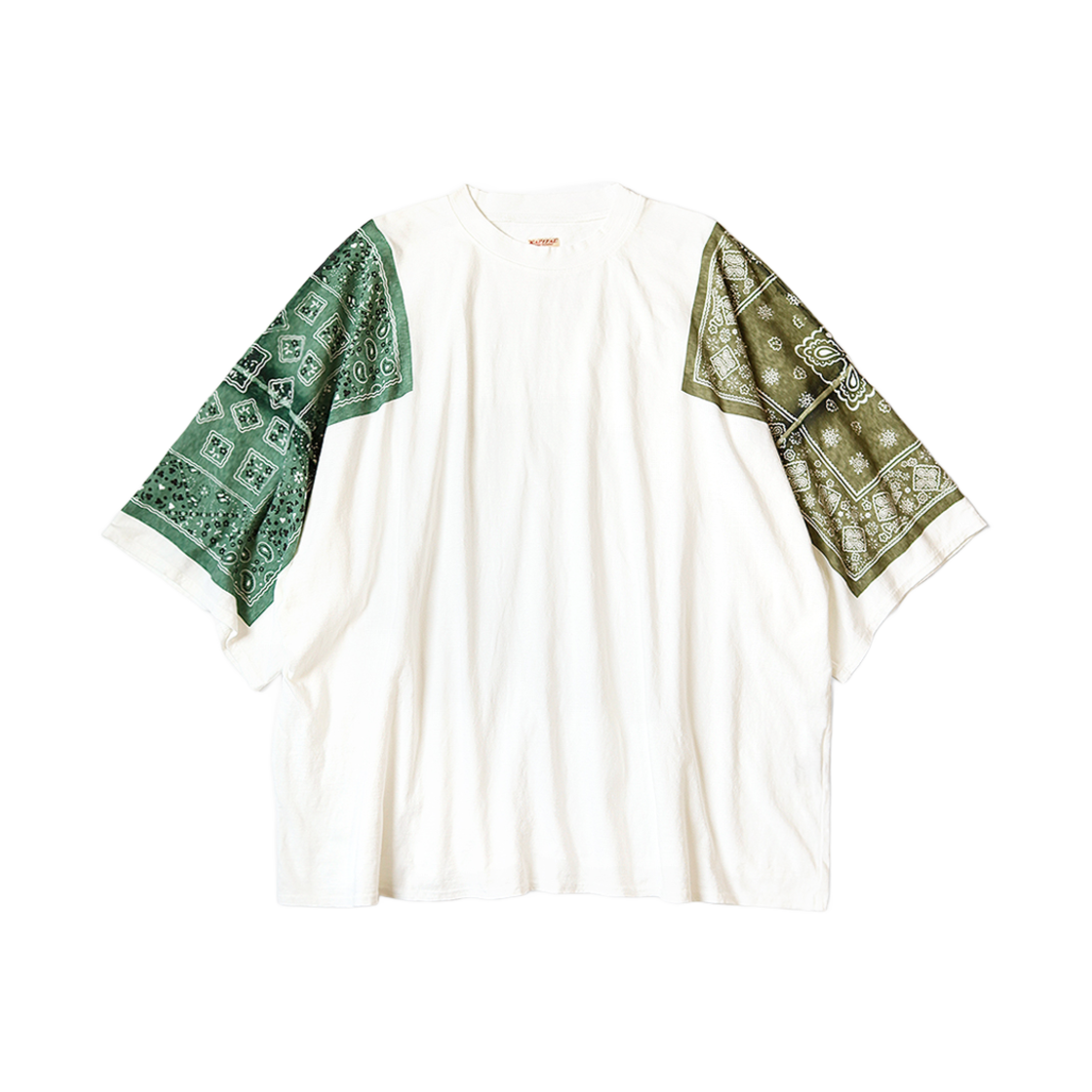 K2404SC171/EK-1751SC Kapital 18.5 Jersey Bandana Huge T-Shirt Cookie Khaki