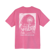 Stussy Spot in The Sun Pig. Dyed T-Shirt Pink