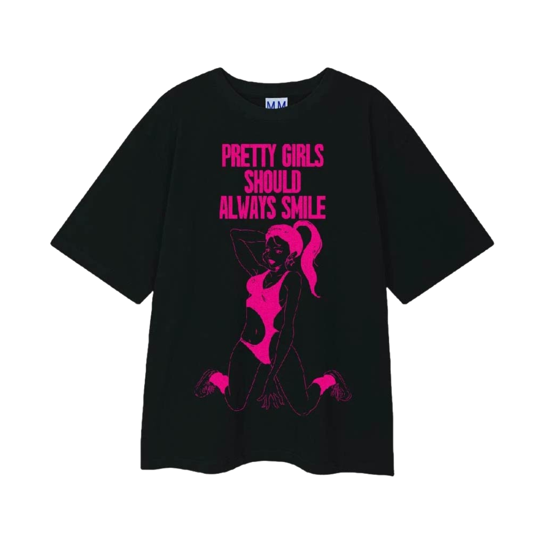 [KREAM 단독] 모스키토 머더러스 x 서브스턴스 오피셜 머천다이즈 프리티 걸즈 슈드 올웨이즈 스마일 티셔츠([KREAM 단독] Mosquito murderers x THE SUBSTANCE Official Merchandise PRETTY GIRLS SHOULD ALWAYS SMILE T-SHIRT)