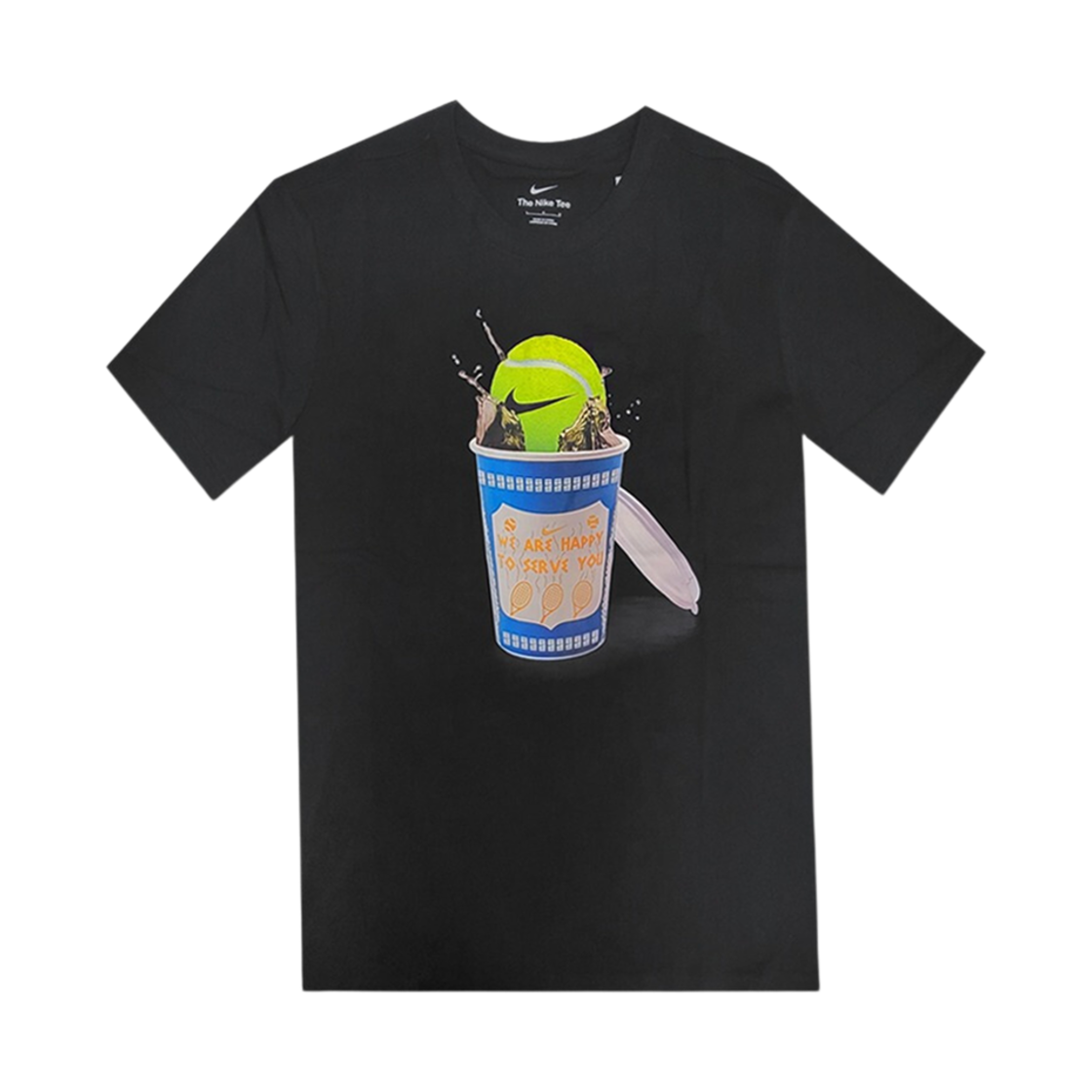 FJ1501-010 Nike Court Heritage Tennis T-Shirt Black - Asia