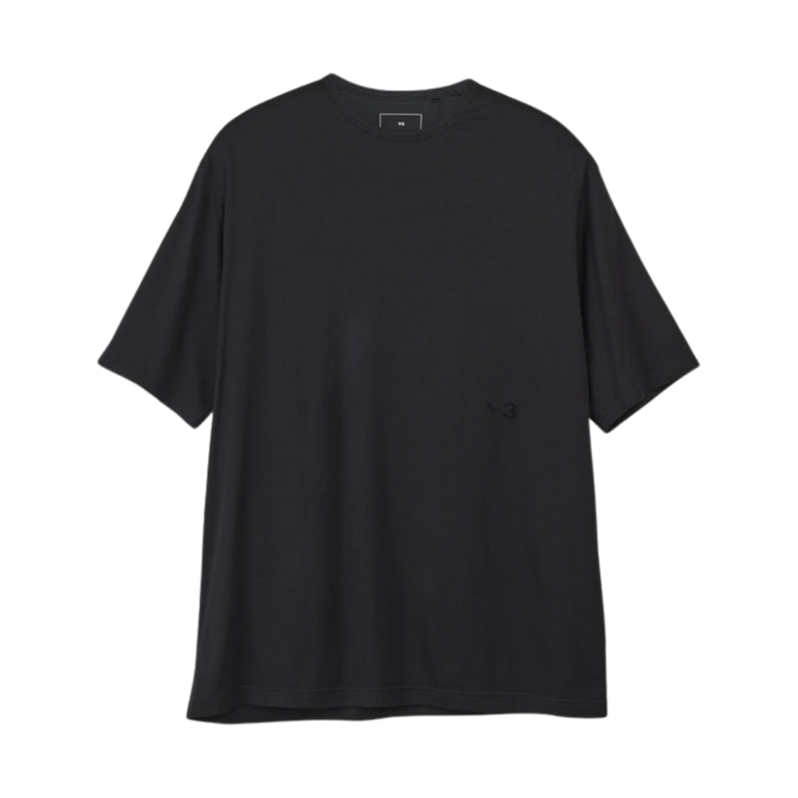 IR7109 Y-3 Soft Cotton Short Sleeve T-Shirt Black - 대표 이미지 #1