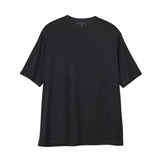 Y-3 Soft Cotton Short Sleeve T-Shirt Black