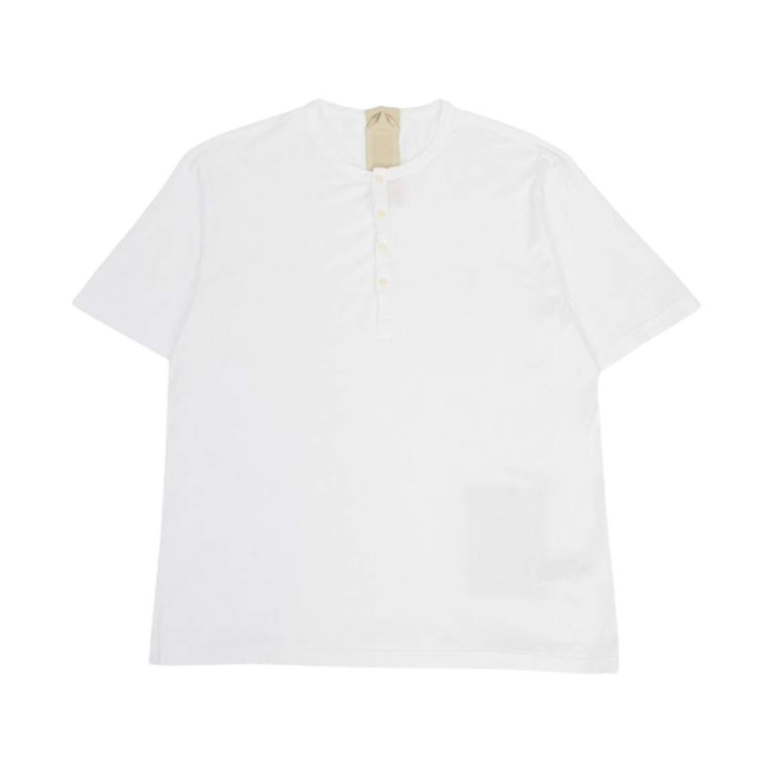 텐씨 로고 패치 버튼 티셔츠 화이트(Ten C Logo Patch Button T-Shirt White)