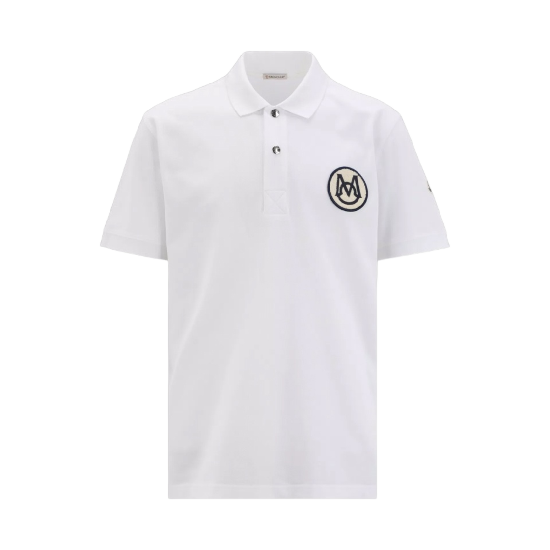 I1-091-8A00002-899UR-002 Moncler Monogram Polo Shirt Optical White - 23SS