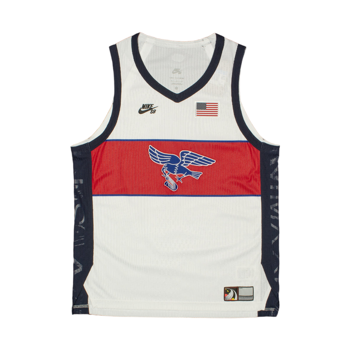나이키 SB 팀 USA 드라이핏 ADV 슬리브리스 저지 화이트(Nike SB Team USA Dri-Fit ADV Sleeveless Jersey White)
