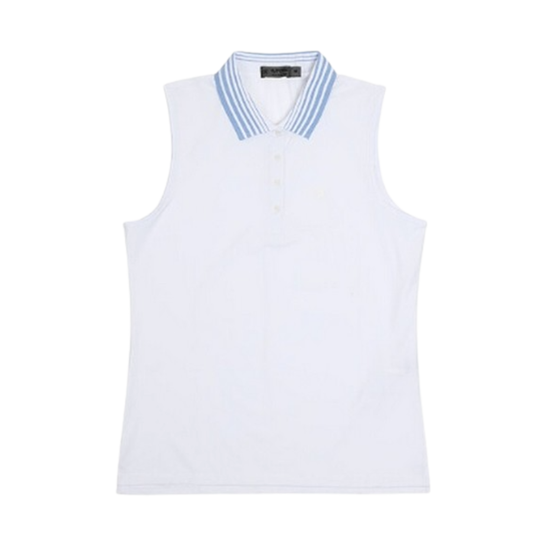 (W) 지포어 플리티드 칼라 슬리브리스 폴로 스노우((W) G/Fore Pleated Collar Sleeveless Polo Snow)