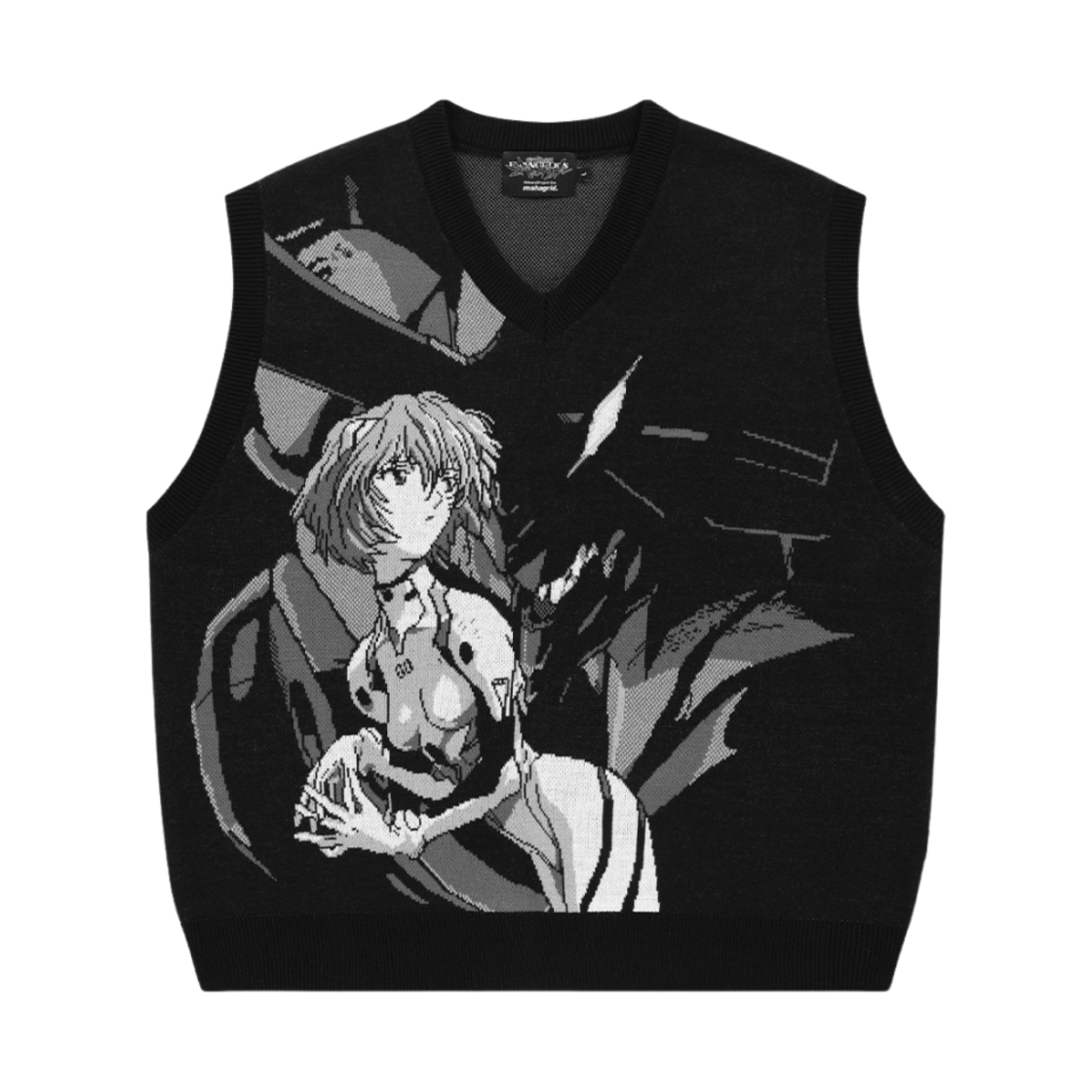 MG2EFMK610BBK Mahagrid x Evangelion Evangelion Knit Vest Black