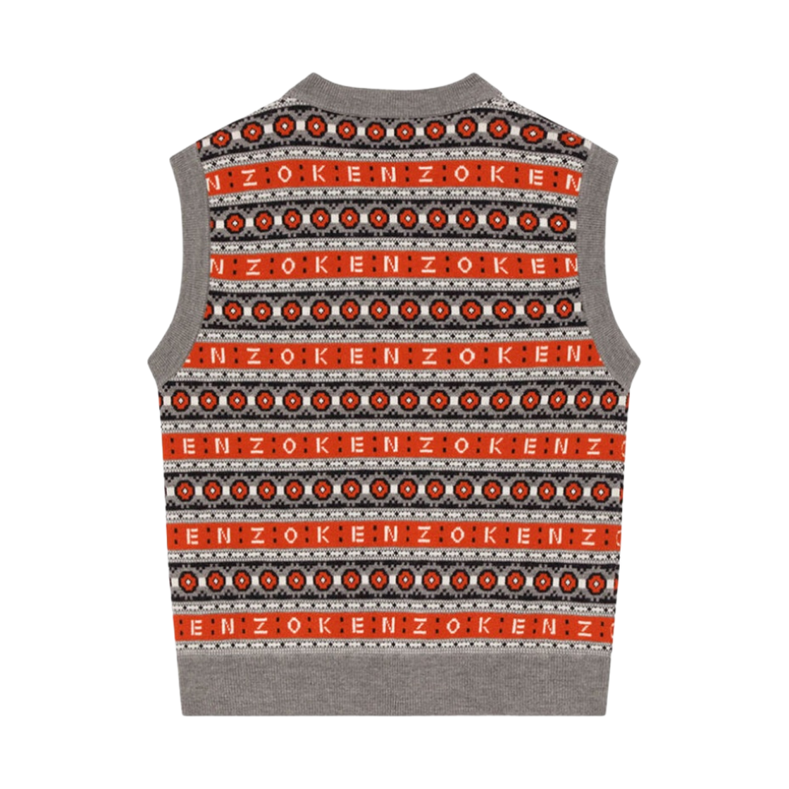겐조 메리노 울 자카드 점퍼 미디움 레드(Kenzo Merino Wool Jacquard Jumper Medium Red) - 2