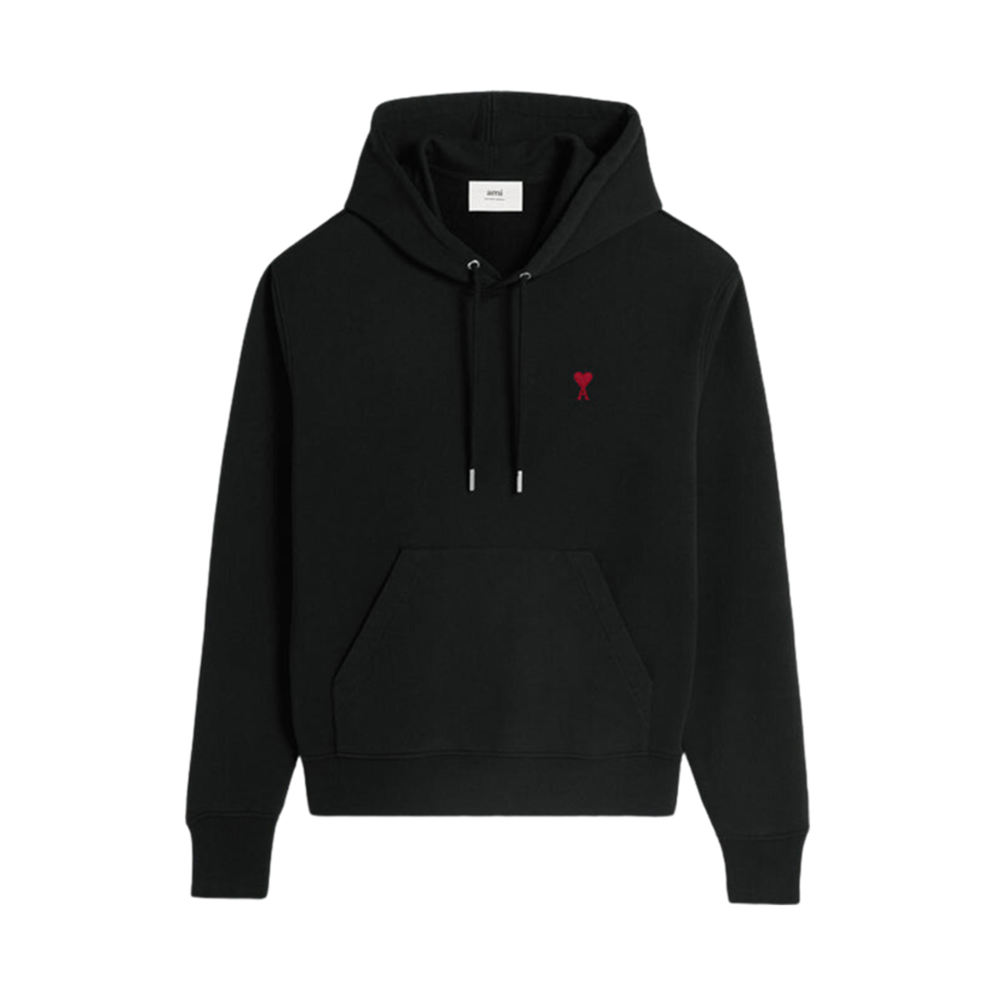 BFUSW235 730 001 [25% 쿠폰] AMI de Coeur Loopback Oragnic Cotton Fleece Hoodie Black