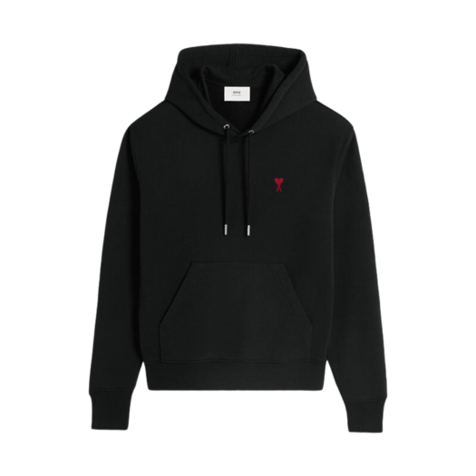 BFUSW235-730-001 AMI de Coeur Loopback Oragnic Cotton Fleece Hoodie Black
