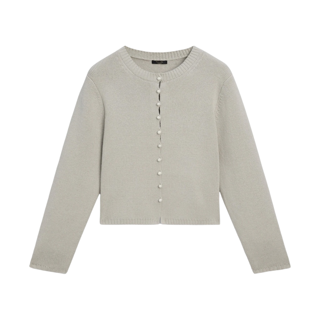 마시모두띠 세라믹 버튼 니트 가디건 스톤(Massimo Dutti Knit Cardigan with Ceramic Buttons Stone)