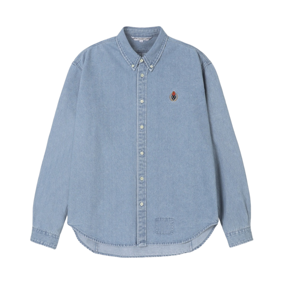 HFSC232SH03-T180 Heritage Floss Crest Denim Shirt Light Indigo