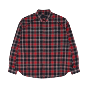 Juun.J Overfit Classic Check Shirt Red - 24FW