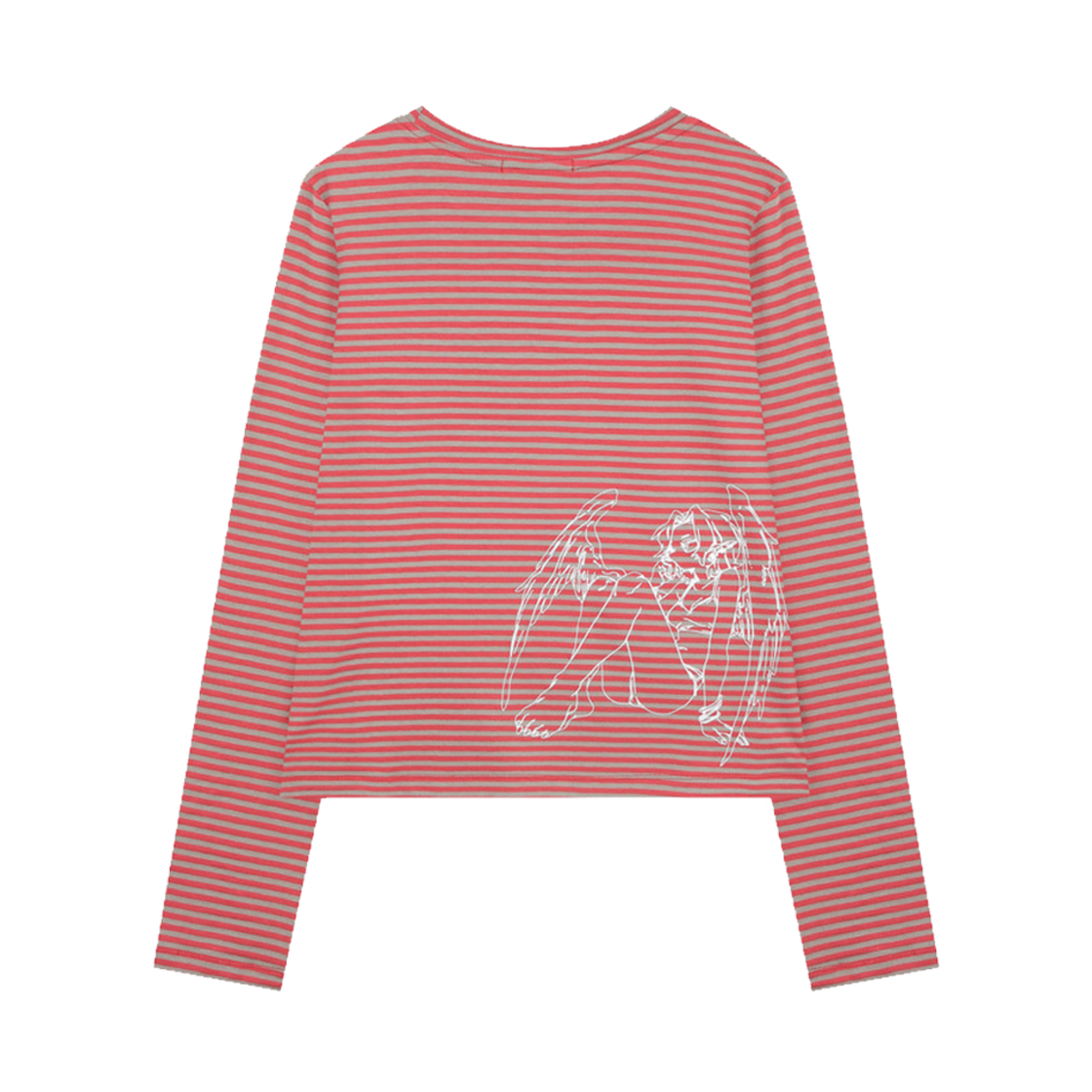 카치스 앤젤 스트라이프 롱슬리브 핑크(Cotchs Angel Stripe Longsleeve Pink)