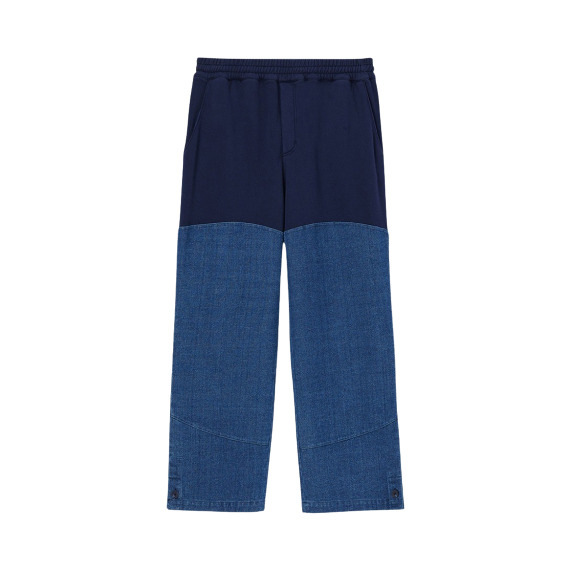 타이핑 미스테이크 믹스드 데님 이지 팬츠 네이비 - 22FW(Typing Mistake Mixed Denim Easy Pants Navy - 22FW)