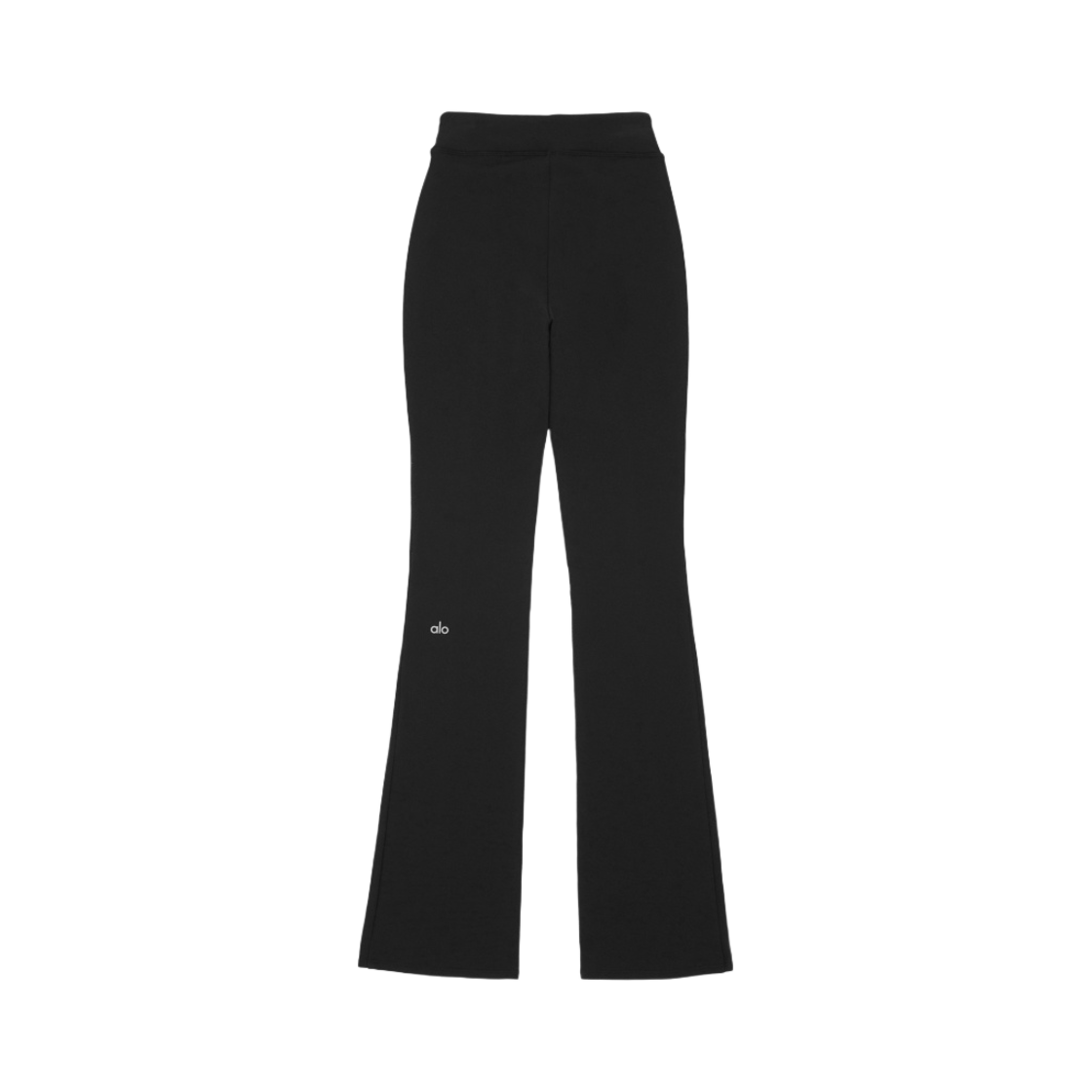 (W) 알로 요가 에어브러쉬 하이 웨스트 플러터 레깅스 블랙((W) Alo Yoga Airbrush High Waist Flutter Leggings Black) - 2