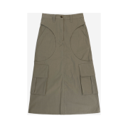 Full of Ssun Women Circle Cargo Skirt Greige