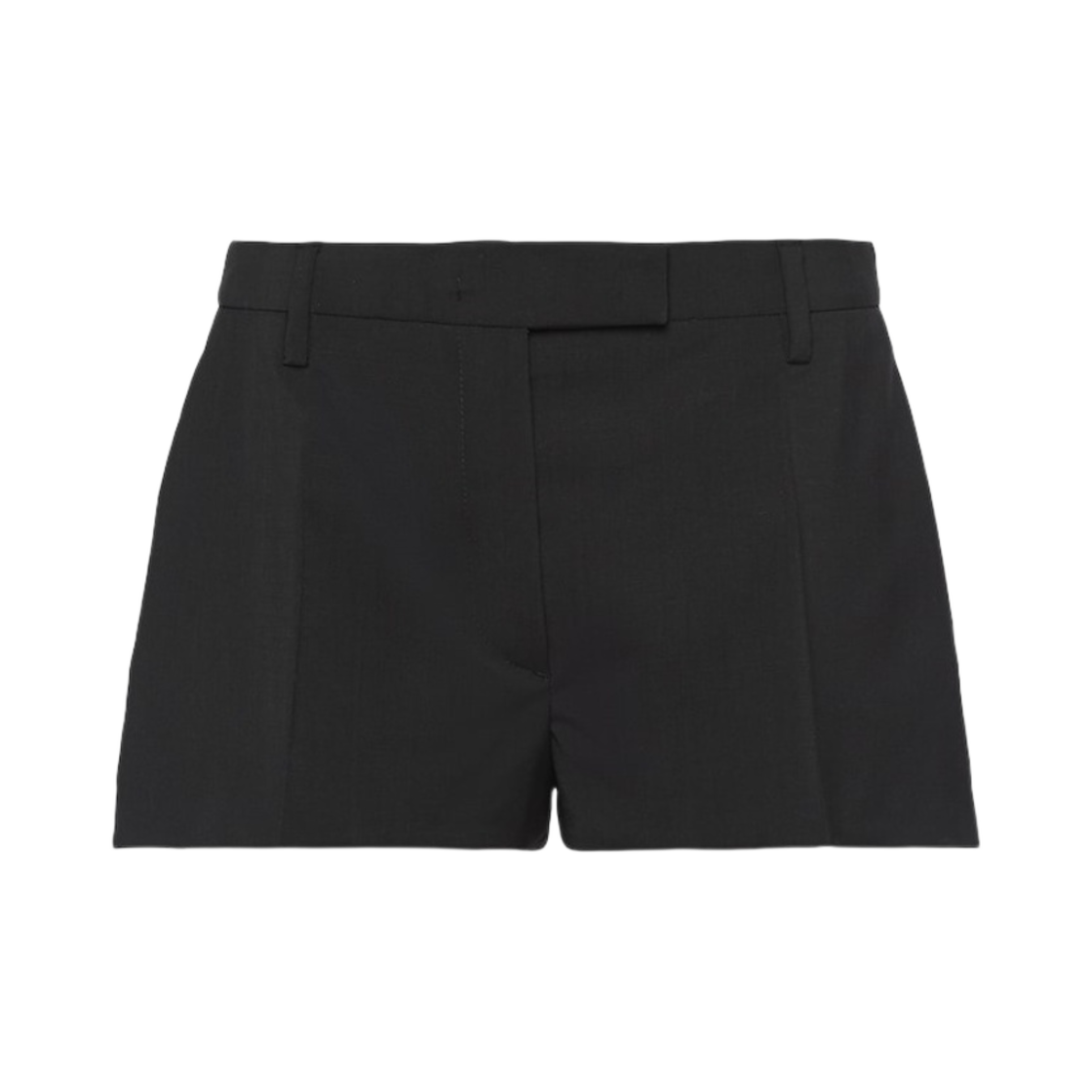 (W) 프라다 라이트 모헤어 쇼츠 네이비((W) Prada Light Mohair Shorts Navy) - 1
