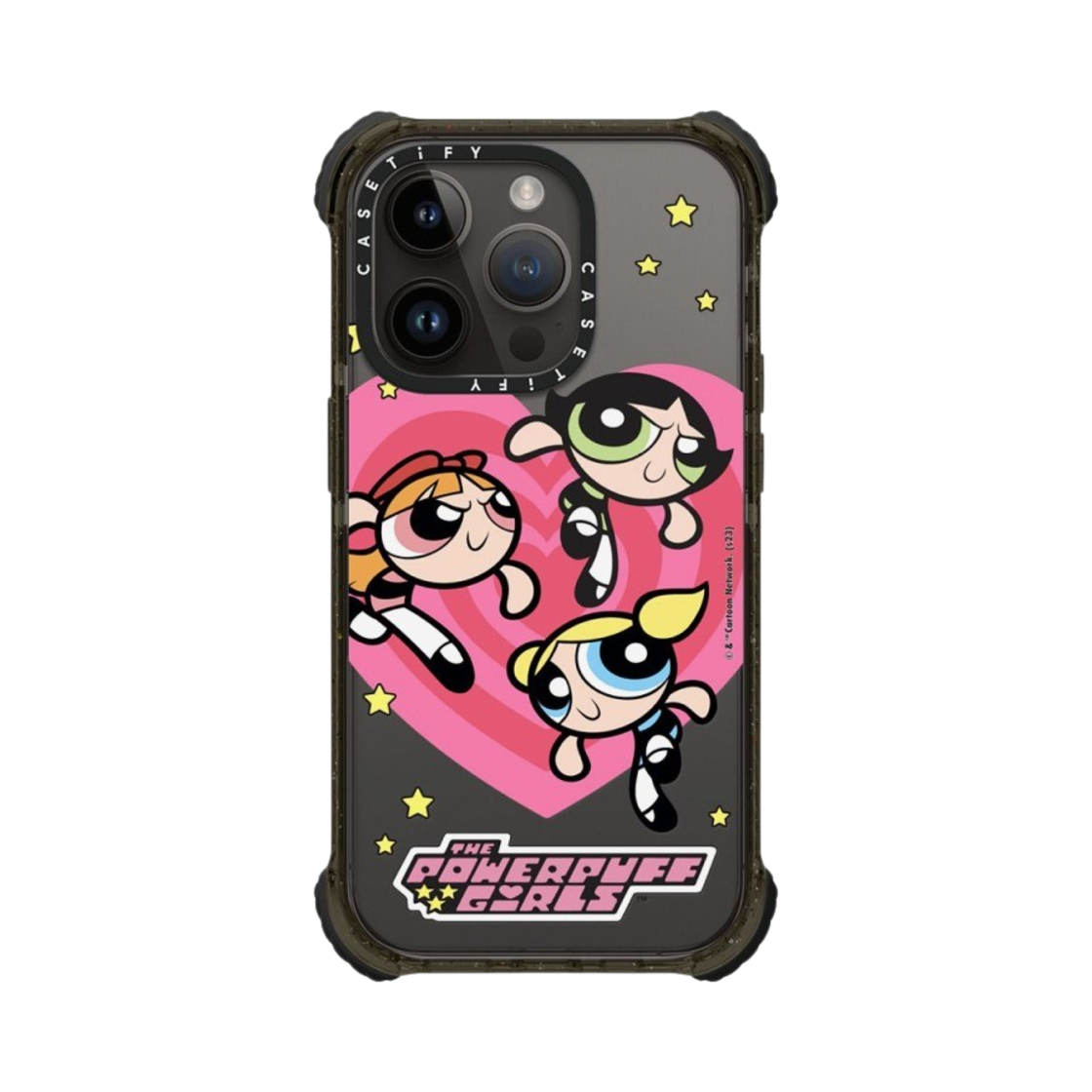 케이스티파이 x 파워퍼프걸 아이폰 하트 울트라 임팩트 범퍼 케이스 클리어 블랙(Casetify x The Powerpuff Girls iPhone Heart Ultra Impact Bumper Case Clear Black) - 3