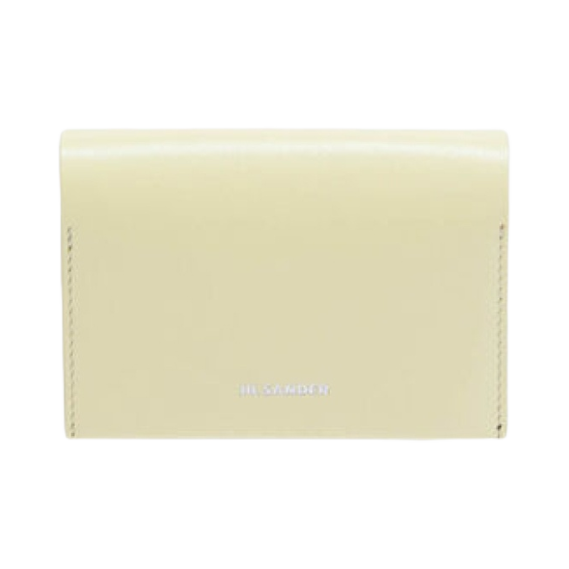 질 샌더 엠보스 로고 레더 폴드 카드 홀더 파스텔 옐로우(Jil Sander Embossed Logo Leather Folded Card Holder Pastel Yellow)