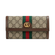 Gucci Ophidia GG Supreme Wallet Beige Ebony
