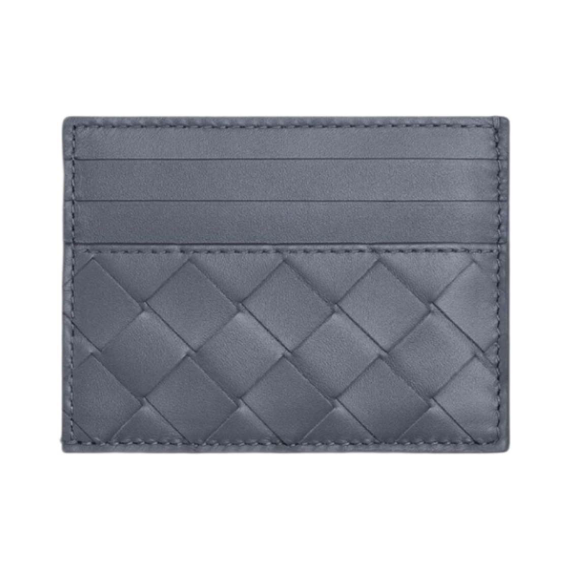 보테가 베네타 인트레치아토 크레딧 카드 케이스 썬더(Bottega Veneta Intrecciato Credit Card Case Thunder) - 1