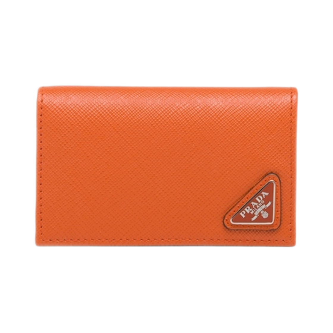 프라다 사피아노 레더 카드 홀더 파파야(Prada Saffiano Leather Card Holder Papaya) - 1