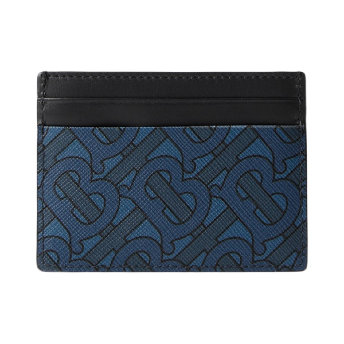 버버리 모노그램 프린트 앤 레더 카드 케이스 네이비(Burberry Monogram Print and Leather Card Case Navy) - 2