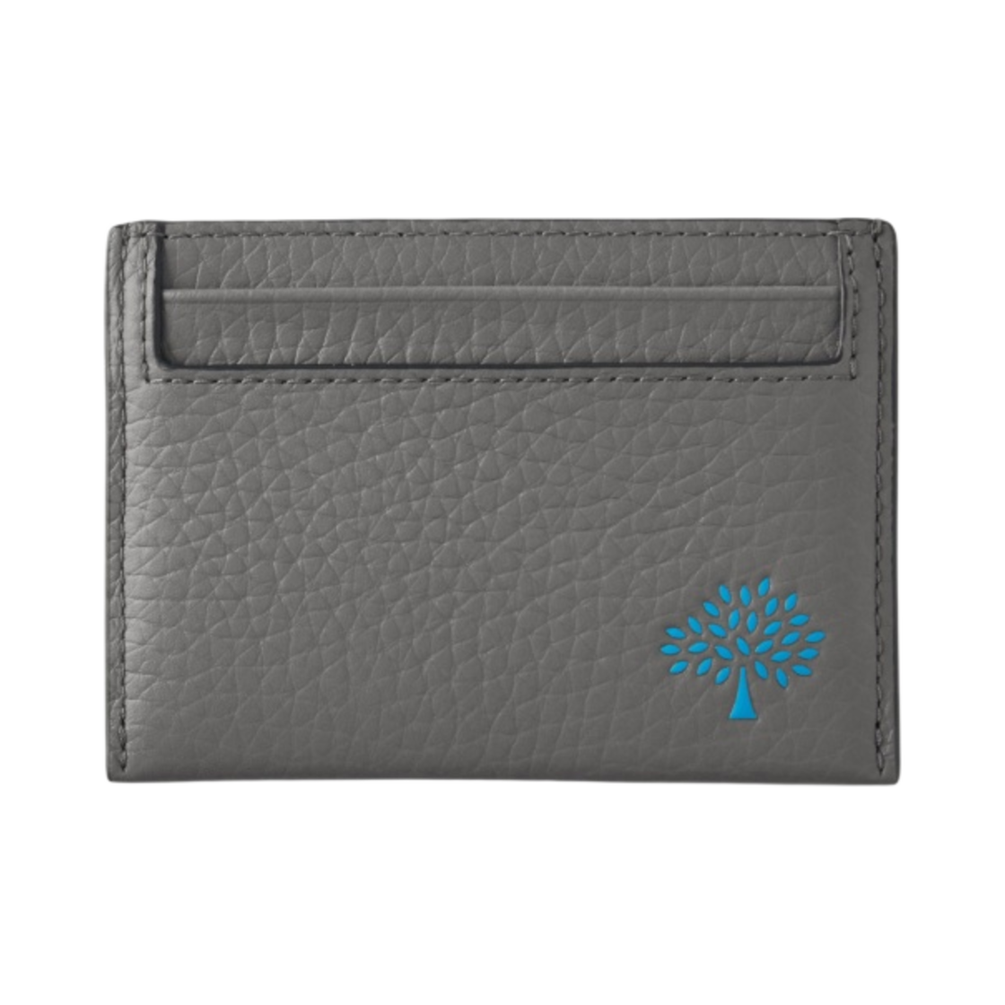 RL7439-736C110 Mulberry Heavy Grain Leather Credit Card Slip Charcoal