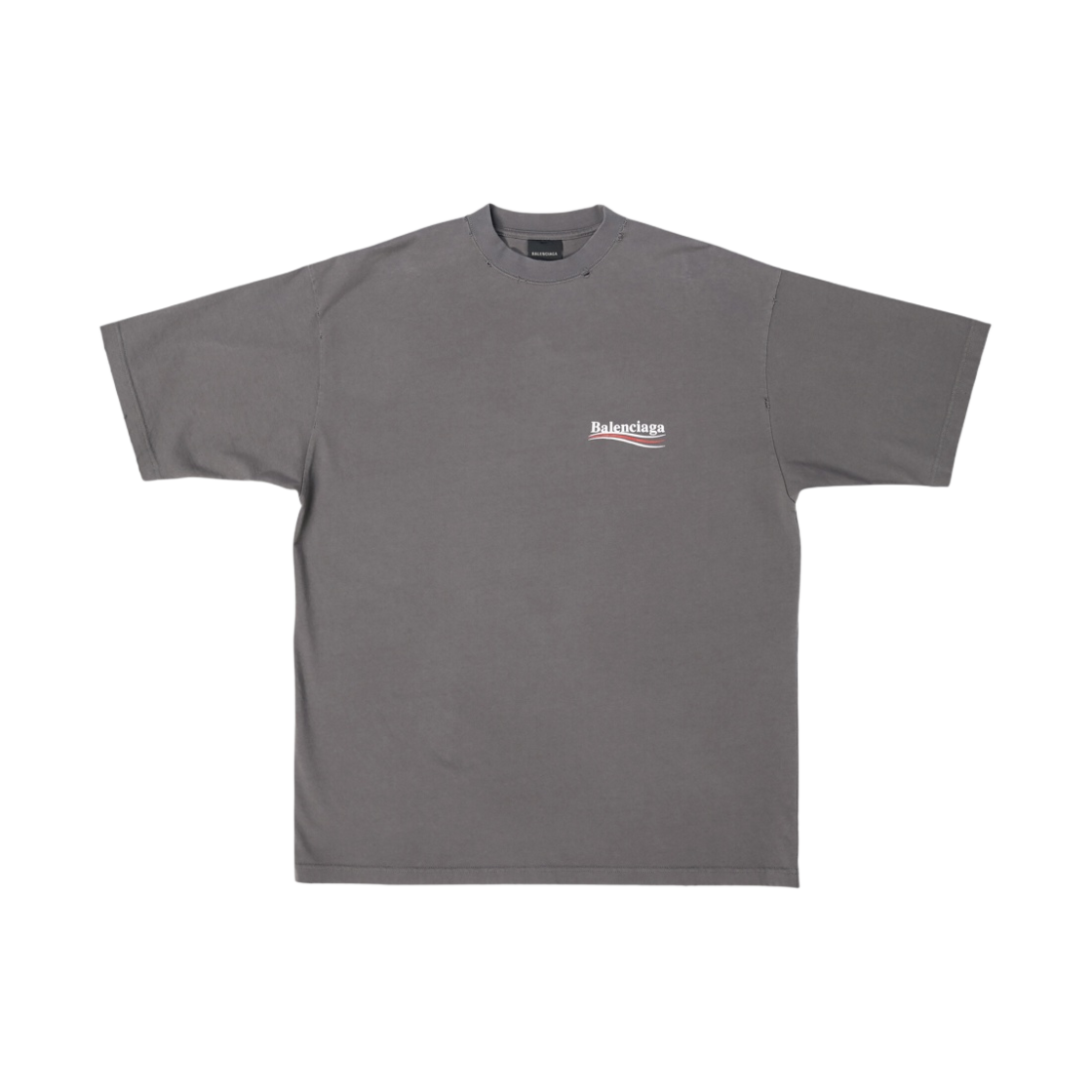 발렌시아가 폴리티컬 캠페인 티셔츠 라지 핏 그레이(Balenciaga Political Campaign T-Shirt Large Fit Grey) - 1