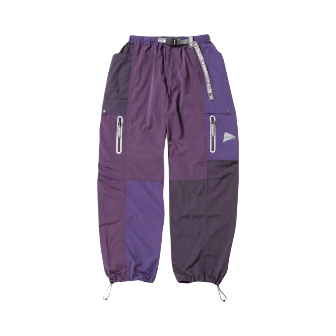 앤드원더 x 그라미치 패치워크 윈드 팬츠 멀티 퍼플(And Wander x Gramicci Patchwork Wind Pant Multi Purple)
